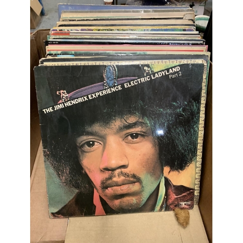 169 - A LARGE COLLECTION OF LP RECORDS TO INCLUDE BEATLES, JIMI HENDRIX, ETC