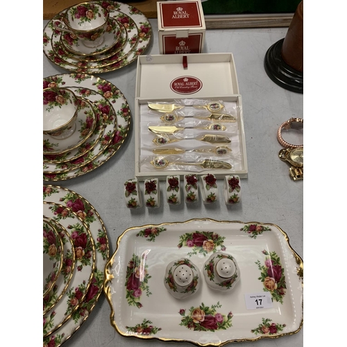 17 - A LARGE COLLECTION OF ROYAL ALBERT 