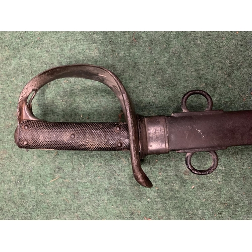 24 - A CAVALRY SWORD AND SCABBARD