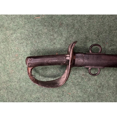 24 - A CAVALRY SWORD AND SCABBARD