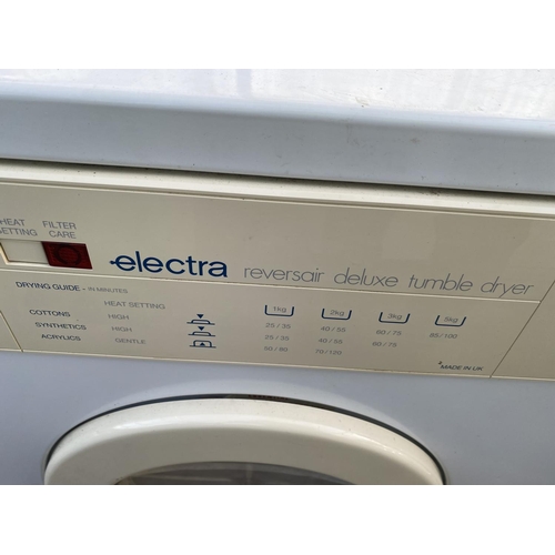 1801 - A WHITE ELECTRA REVERSAIR TUMBLE DRYER