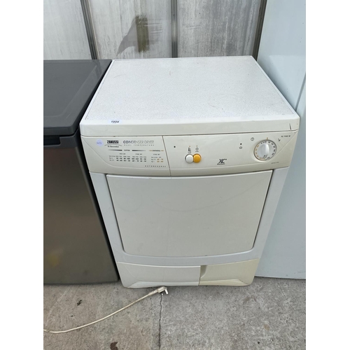 1808 - A WHITE ZANUSSI CONDENSER DRYER IN W/O BUT NO WARRENTY