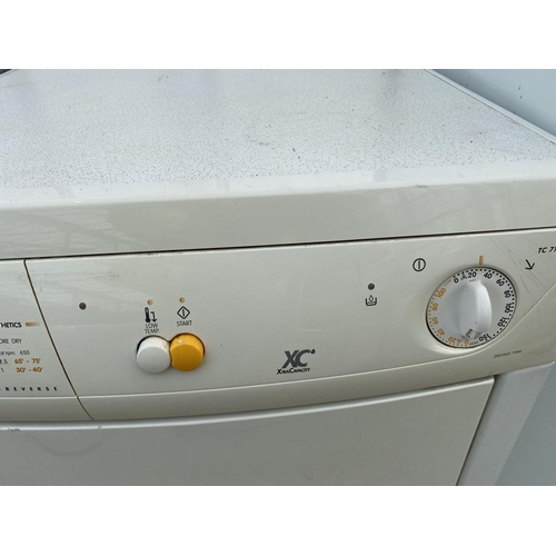 1808 - A WHITE ZANUSSI CONDENSER DRYER IN W/O BUT NO WARRENTY