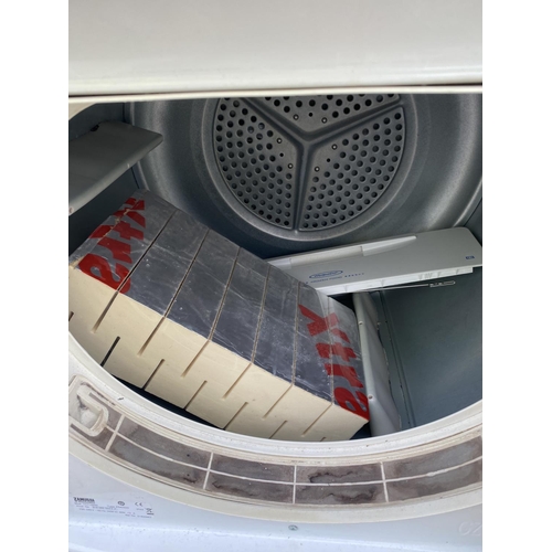 1808 - A WHITE ZANUSSI CONDENSER DRYER IN W/O BUT NO WARRENTY