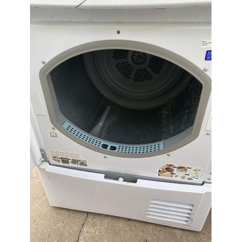 1812 - A WHITE INDESIT 7KG WASHING MACHINE BELIEVED IN WORKING ORDER BUT NO WARRANTY