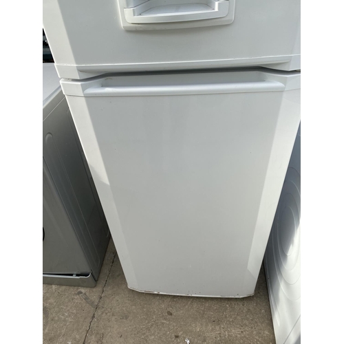 1816 - A WHITE BEKO UPRIGHT FRIDGE FREEZER WITH WATER DISPENSER BELIEVED IN WORKING ORDER BUT NO WARRANTY