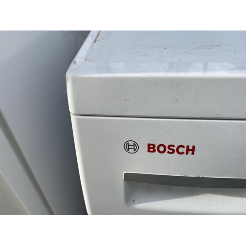 1817 - A WHITE BOSCH WASHING MACHINE BELIEVED IN WORKING ORDER BUT NO WARRANTY