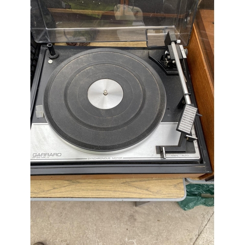 1868 - A GARRARD SP25 MARK IV RECORD DECK AND TWO SPENDOR SPEAKERS