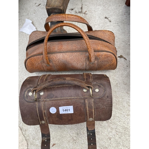 1461 - TWO SETS OF VINTAGE BOWLS WITH CARRY CASES