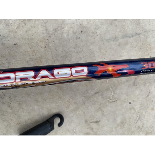 1502 - A DRAGO 7 SECTION TELESCOPIC FISHING ROD