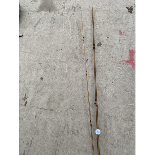 1505 - A SPLIT CANE FISHING ROD