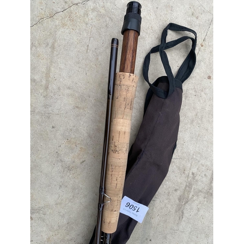 1506 - A SAGE SPLIT CANE FISHING ROD