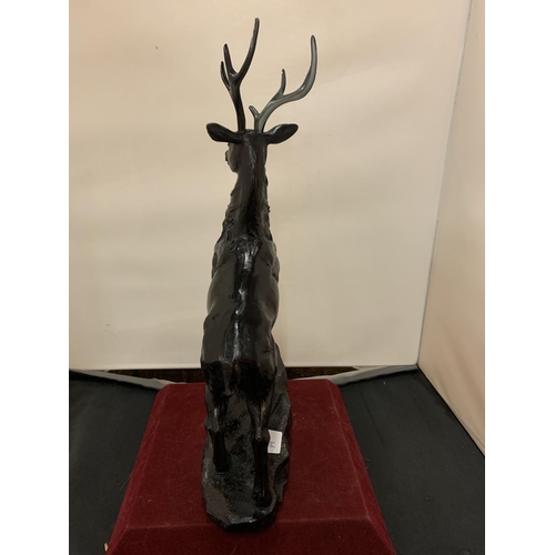 234 - A LARGE RESIN STAG