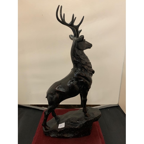 234 - A LARGE RESIN STAG