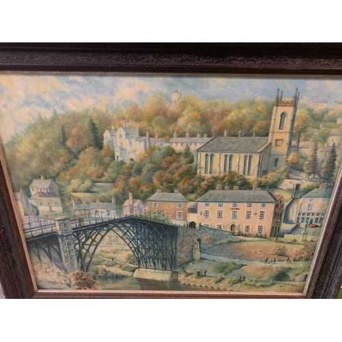 812 - LARGE FRAMED OIL ON BOARD SIGNED J.L WOOLLEY 1976