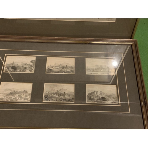 946 - FOUR FRAMED PRINTS OF VARIOUS HISTORICAL INTEREST