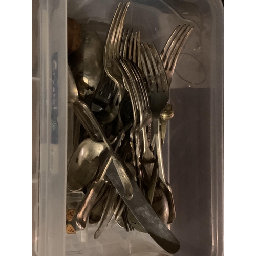 948 - AN ASSORTMENT OF FLATWARE TO INCLUDE FISH FORKS AND KNIVES AND OTHER VARIOUS CUTLERY