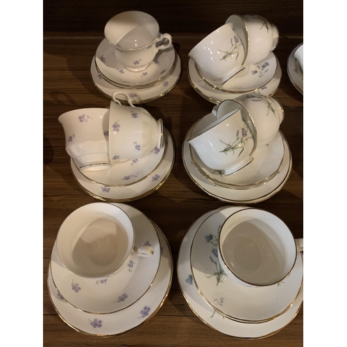 978 - A SELECTION OF CHINA TRIOS TO INCLUDE SADLER 'WELLINGTON' AND ROYAL KENT