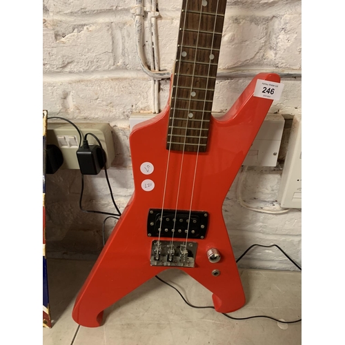 246 - A RED FIRSTACT ME274 ELECTRIC GUITAR