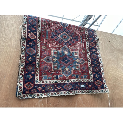 1894 - A RED PATTERNED RUG