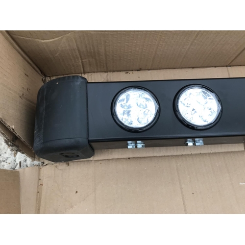 1617 - A LAND ROVER DEFENDER BUMPER WITH LIGHTS