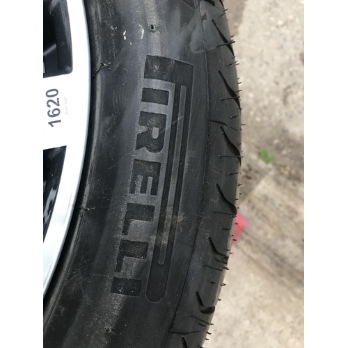 1620 - A PAIR OF BWM SPORTS TYRE RIMS AND PIRELLI 315/35 R20 TYRES