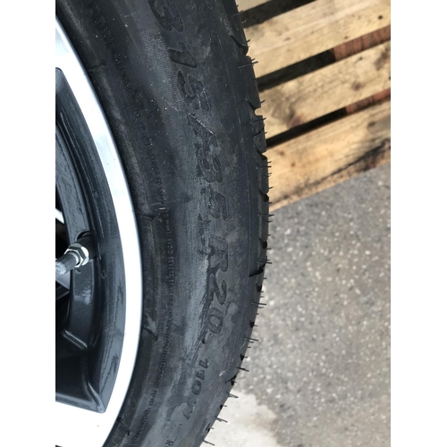 1620 - A PAIR OF BWM SPORTS TYRE RIMS AND PIRELLI 315/35 R20 TYRES