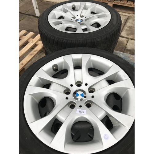 1622 - A SET OF FOUR BMW RIMS WITH 225/40 R17 DUNLOP TYRES