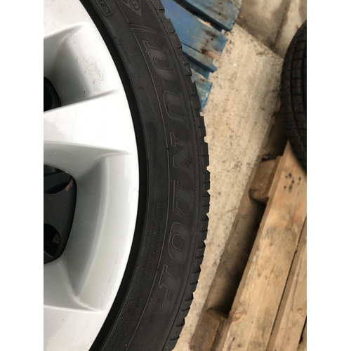 1622 - A SET OF FOUR BMW RIMS WITH 225/40 R17 DUNLOP TYRES