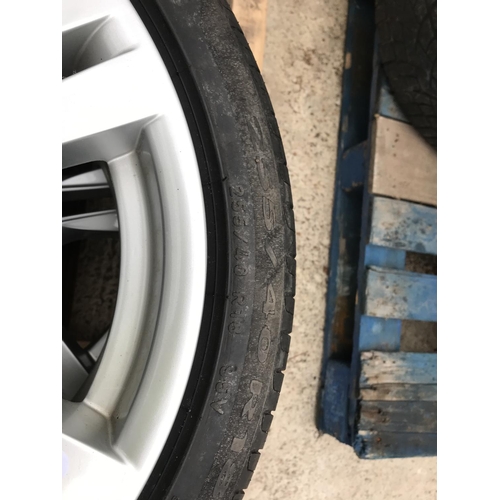 1623 - A SET OF FOUR BMW RIMS WITH 255/40 R18 TYRES