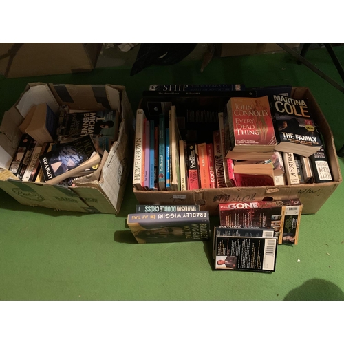 808 - TWO BOXES OF ASSORTED BOOKS