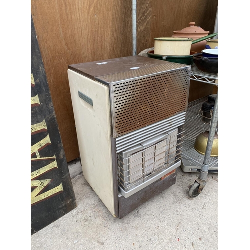 1229 - A VINTAGE ALVIMA GAS HEATER