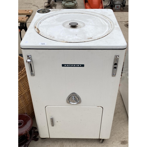 1408 - A VINTAGE HOTPOINT RETRO SPIN DRYER