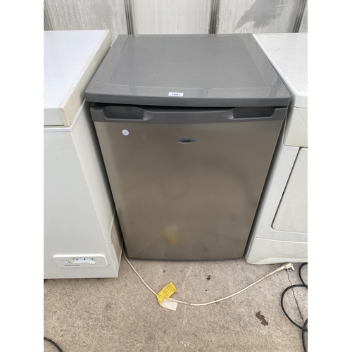 1807 - A GREY UNDERCOUNTER LOGIK FRIDGE IN W/O BUT NO WARRENTY