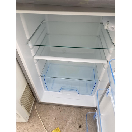 1807 - A GREY UNDERCOUNTER LOGIK FRIDGE IN W/O BUT NO WARRENTY