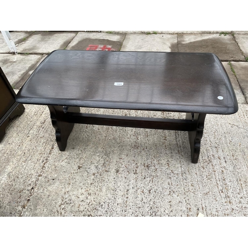 2405 - A PRIORY STYLE COFFEE TABLE, 36x18