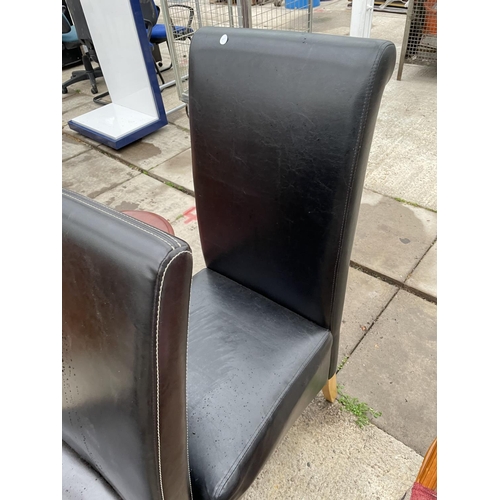 2415 - A PAIR OF MODERN DINING CHAIRS