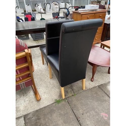 2415 - A PAIR OF MODERN DINING CHAIRS