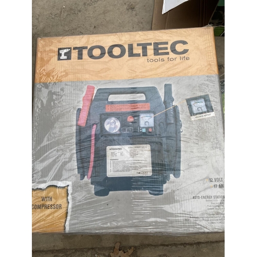 1269 - AN AS NEW AND BOXED TOOLTEC BATTERY CHARGER AND JUMP START KIT