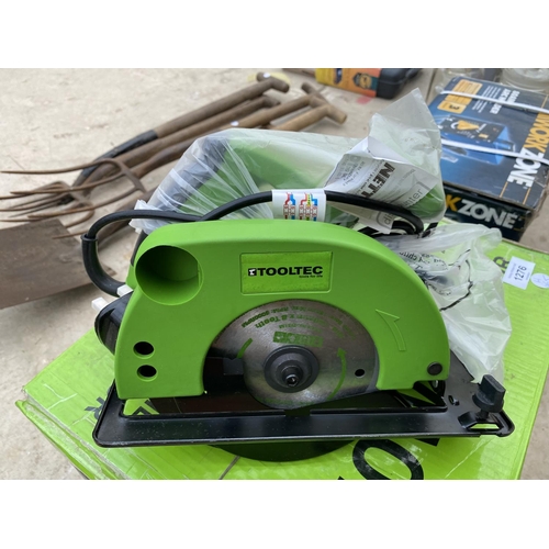 1277 - AN AS NEW AND BOXED TOOLTEC 140MM CIRCULAR SAW