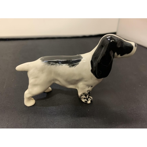 716 - TWO BESWICK COCKER SPANIELS ONE GLASS AND ONE MATT