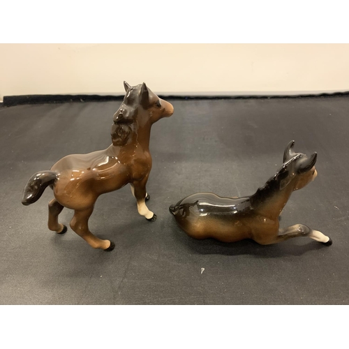 734 - TWO BESWICK FOALS