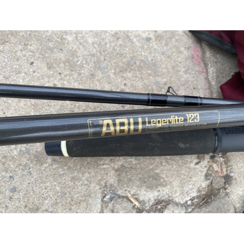 1305 - AN ABU LEGERLITE 123 SPLIT CAN FISHING ROD