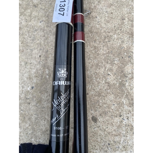 1307 - A DAIWA SPLIT CANE FISHING ROD