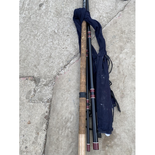 1307 - A DAIWA SPLIT CANE FISHING ROD