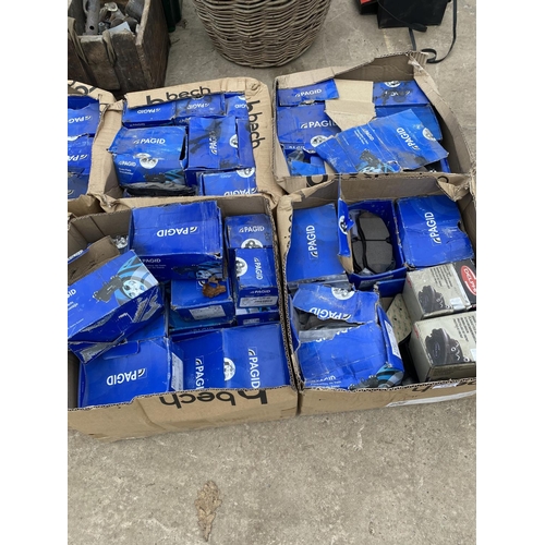 1385 - A LARGE QUANTITY OF CAR BRAKE PADS NEW AND BOXED