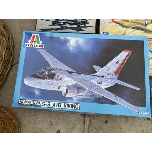 1387 - A LARGE ASSORTMENT OF AREOPLANE MODEL KITS