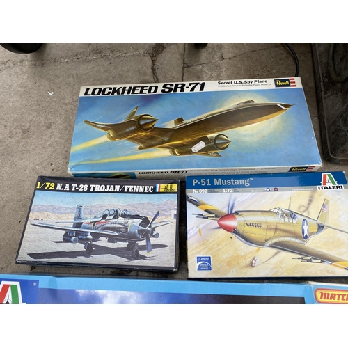 1387 - A LARGE ASSORTMENT OF AREOPLANE MODEL KITS