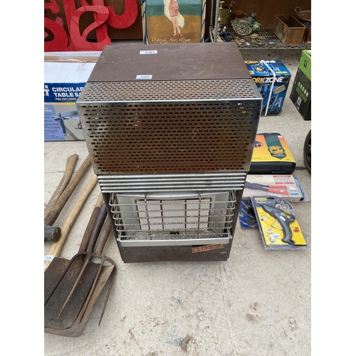 1435 - A VINTAGE ALVIMA GAS HEATER