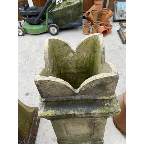 1449 - A SQUARE KING CHIMNEY POT